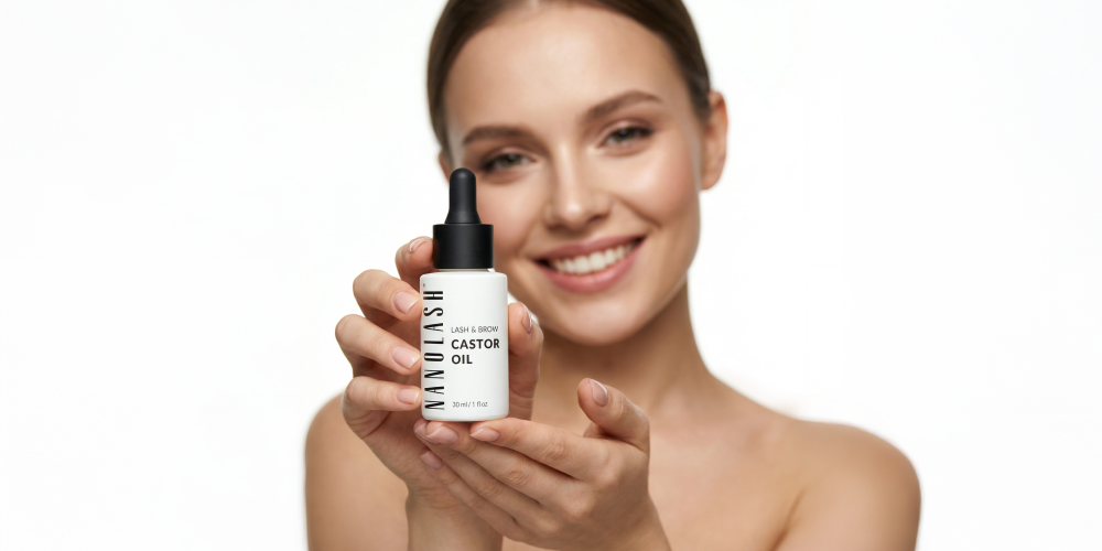 Nanolash Castor Oil – Naturlig ricinusolje som styrker og fortykker vipper og bryn